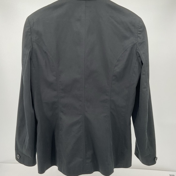 Lauren Ralph Lauren Blazer Black Tailored Mandarin Collar Jacket - Picture 4 of 11